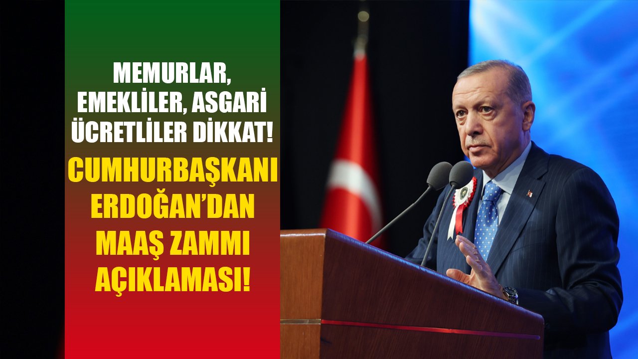 Emekliler, memurlar, asgari ücretliler dikkat! Cumhurbaşkanı Erdoğan'dan maaş zammı açıklaması!