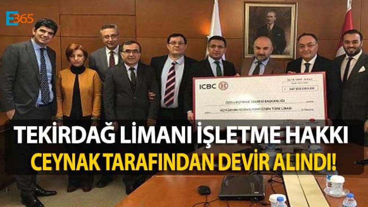 Tekirdağ Limanı İşletme Hakkı Özelleştirildi!