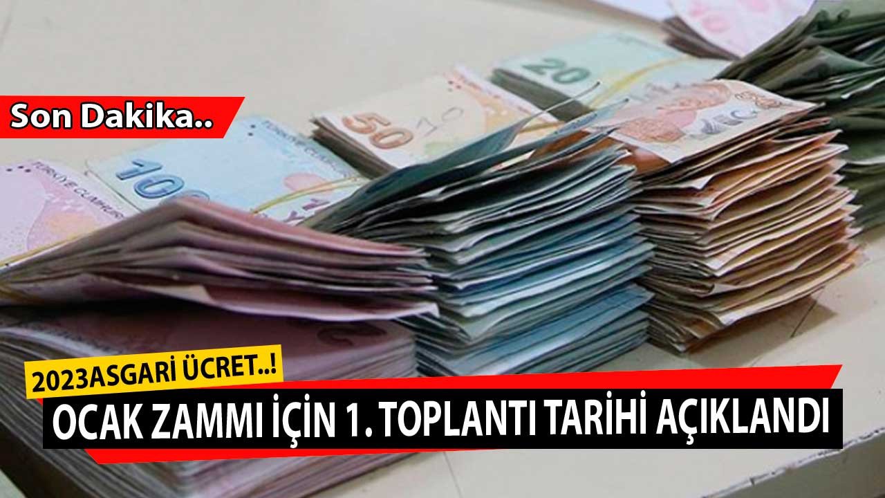 Son dakika! Milyonlar bu tarihi bekliyordu 2023 Ocak zammı için Asgari Ücret Tespit Komisyonu 1. toplantı tarihi duyuruldu