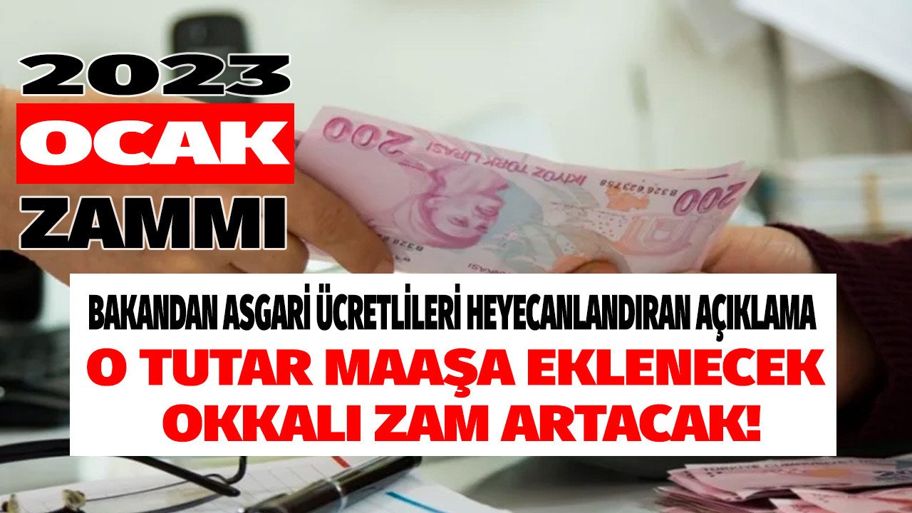 Bakanlıktan asgari ücretlileri heyecanlandıran açıklama! O tutar maaşa eklenecek okkalı zam katlanacak