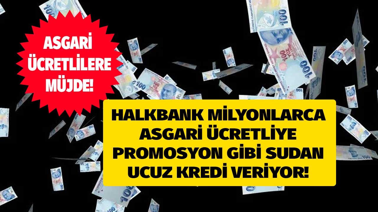 Maaşını Halkbank'tan almaya söz veren asgari ücretlilere promosyon gibi sudan ucuz kredi sözü!