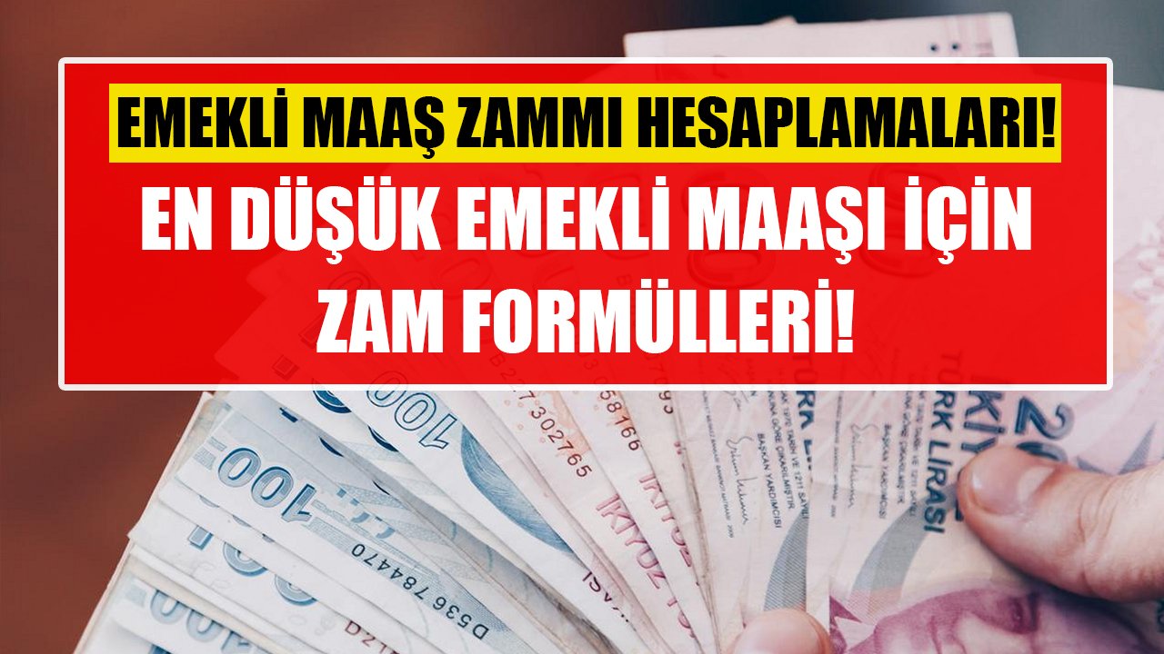 Emekli maaş zammı 2023 son hesaplamaları! En düşük emekli maaşı için zam formülleri!