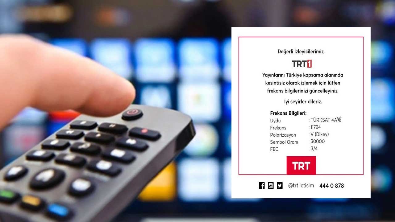 TRT 1 Dünya Kupası frekans güncelleme 2022 Türksat 4A uydu ayarları nereden nasıl yapılır?