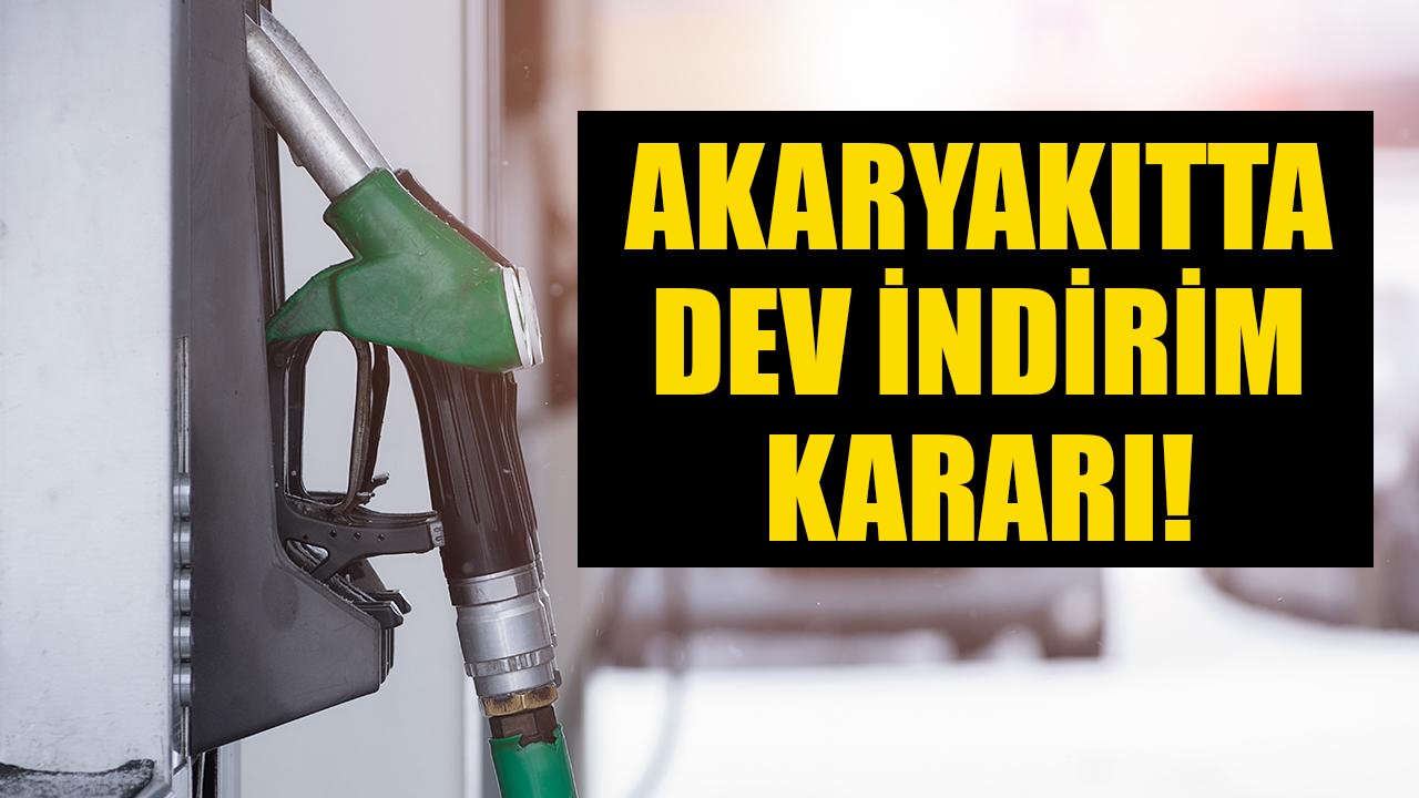 Akaryakıtta dev indirim kararı! Petrol fiyatları çöktü, benzin indirimi açıklandı!