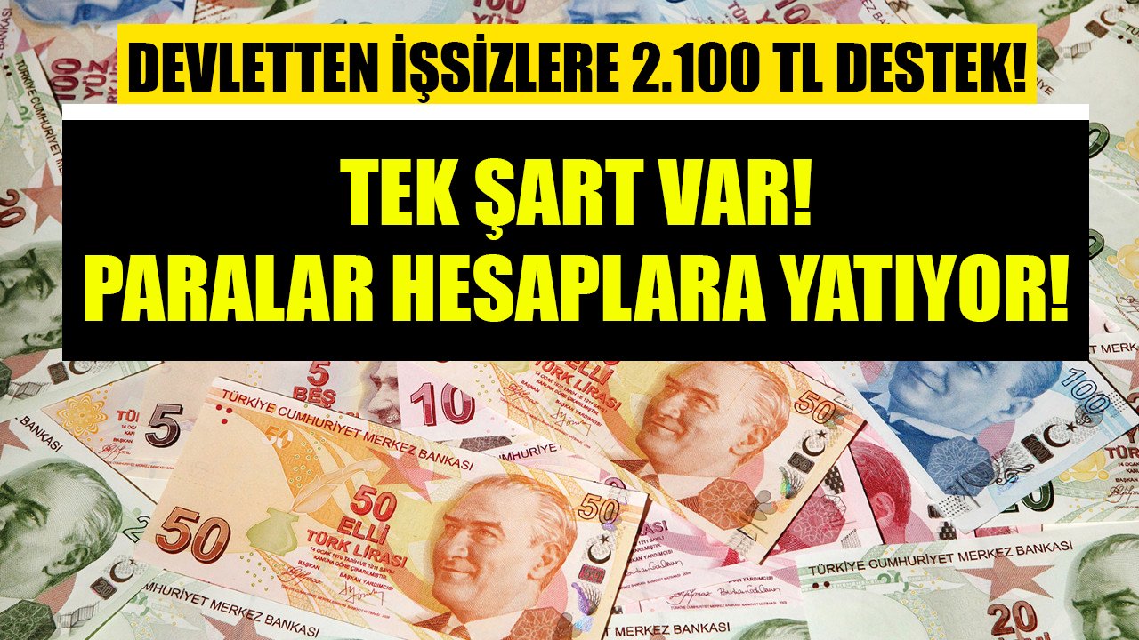 Devlet işsizlere 2.100 TL destek veriyor! Ödeme almak için tek şart var!