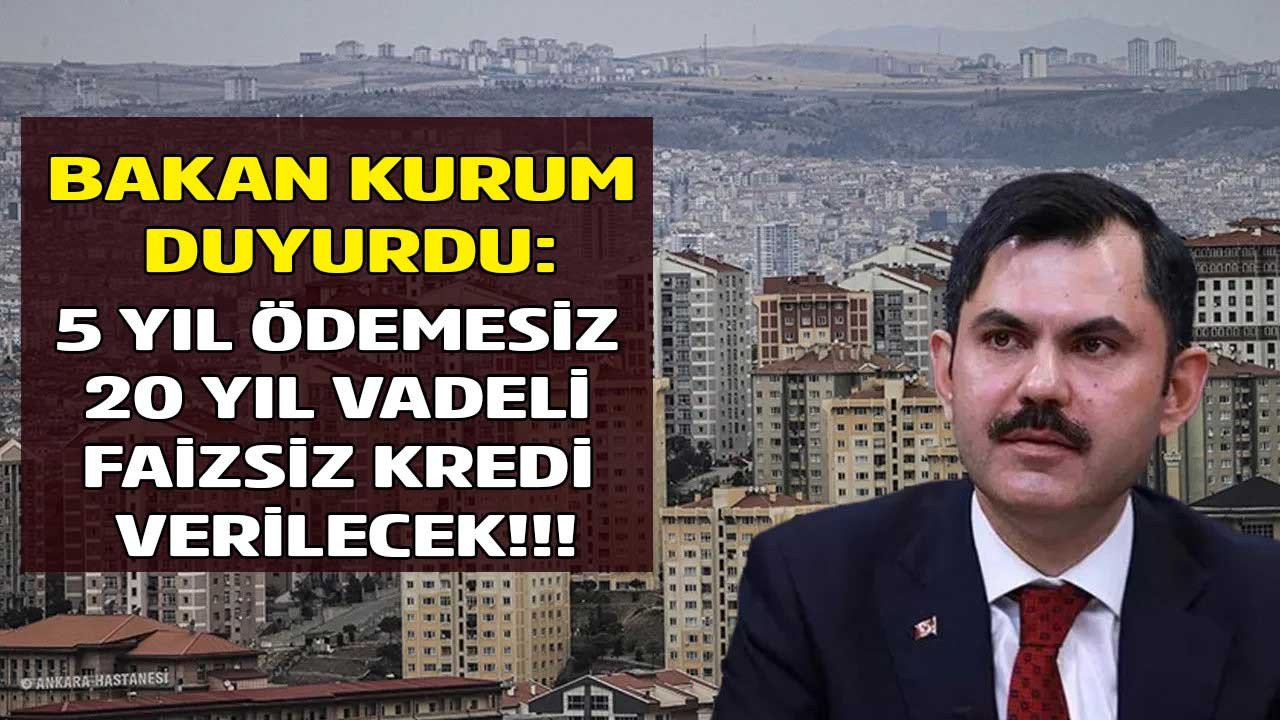 Bakan Kurum Düzce'de duyurdu Cumhurbaşkanı onayıyla 5 yıl ödemesiz 20 yıl sıfır faizli kredi verilecek!