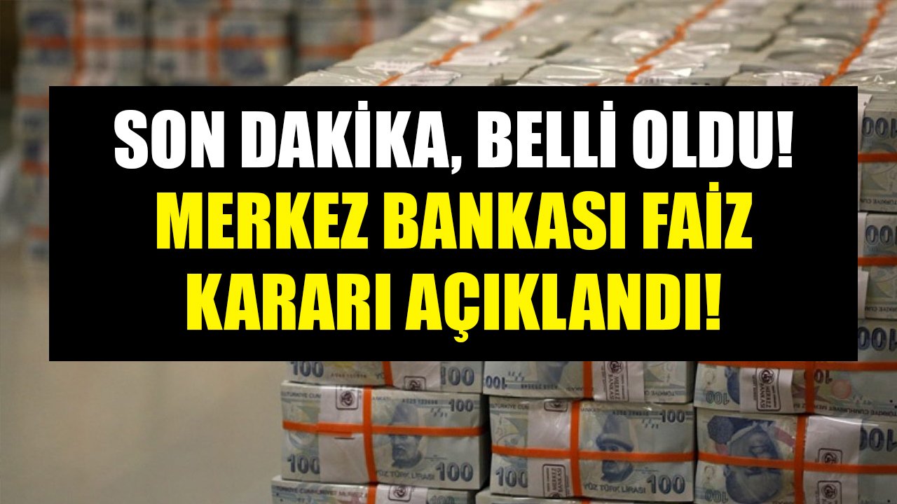 Merkez Bankası faiz kararı Kasım 2022 belli oldu!