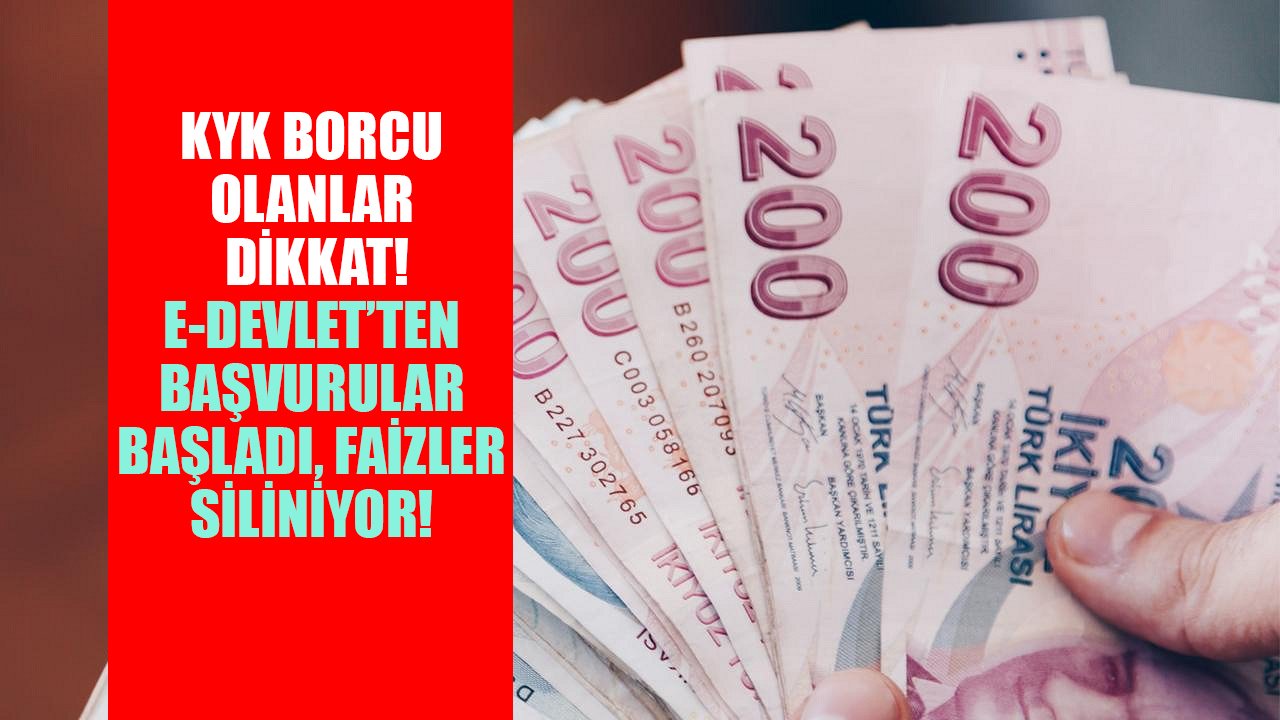 KYK kredi borcu olanlar dikkat! Bakan açıkladı, E-devlet başvuruları başladı, faizler siliniyor!