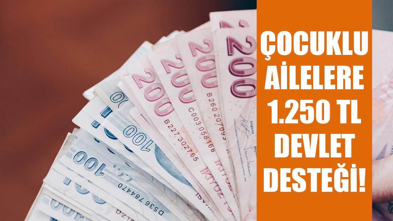 Çocuklu ailelere 1.250 TL devlet desteği! Kimliğini gösteren PTT'den parasını alıyor!