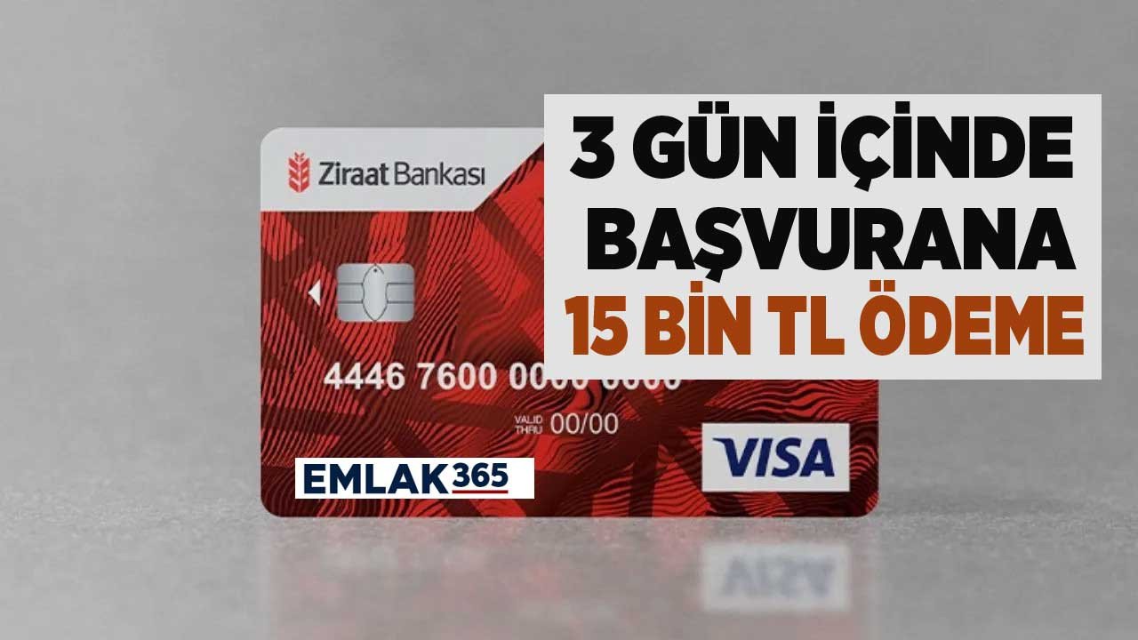 Ziraat Bankası kartı olanlara duyuruldu 3 gün içinde başvuru yapan bankkart sahiplerine 15.000 TL ödeme yapılacak!