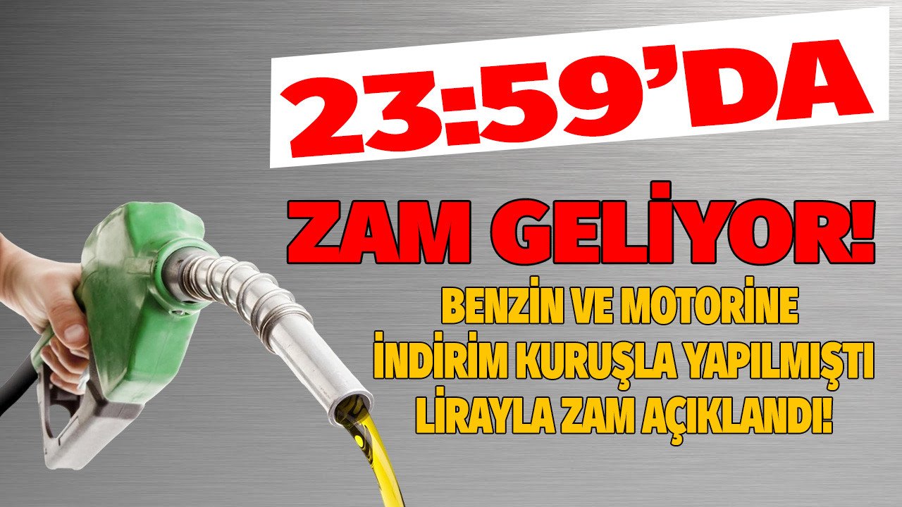 Akaryakıt fiyatlarına son dakika zam haberi benzin ve motorine indirim kuruş olarak yapılmıştı Lira ile zam kararı açıklandı!