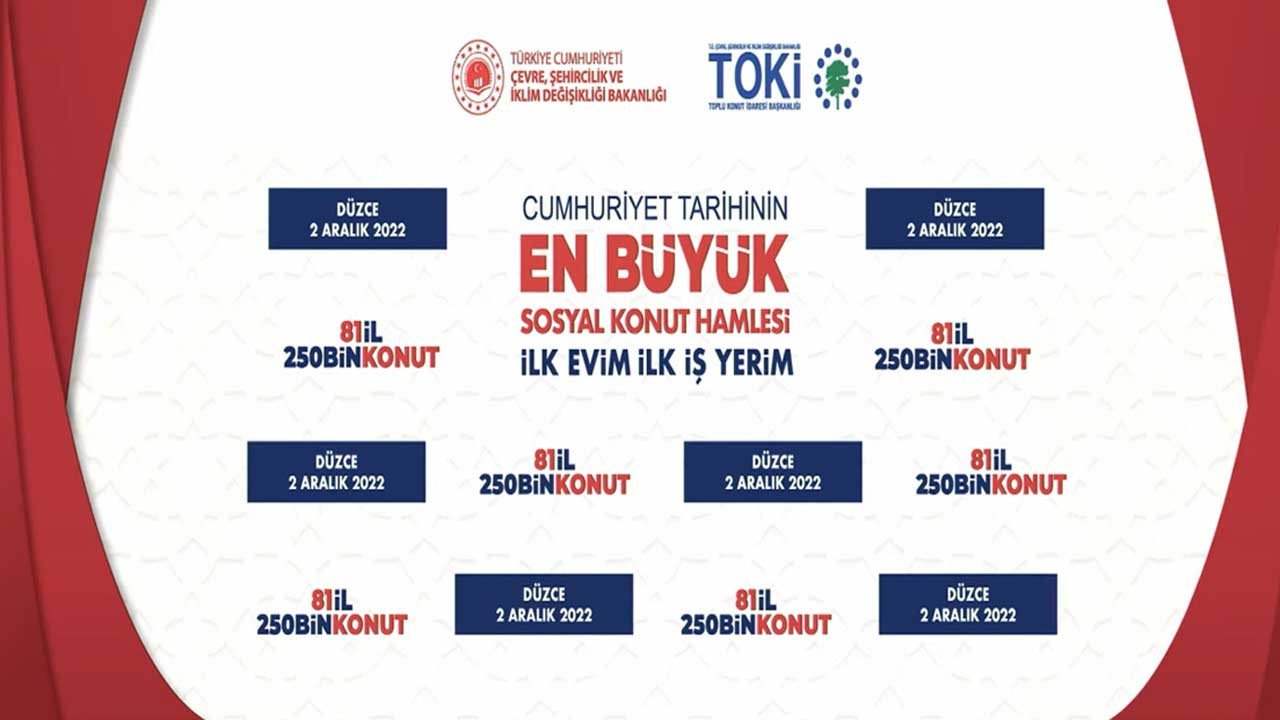 TOKİ Düzce Akçakoca Kaynaşlı Merkez konut projesi kura çekilişi 2022 sonuçları 2+1 3+1 isim listesi