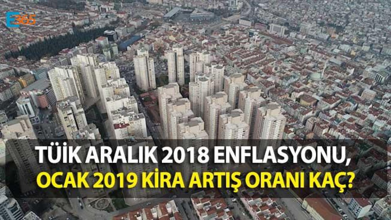 TÜİK Aralık 2018 Enflasyon Açıklandı, Ocak 2019 TEFE TÜFE ÜFE Kira Artışı Zam Oranları Kaç Oldu?