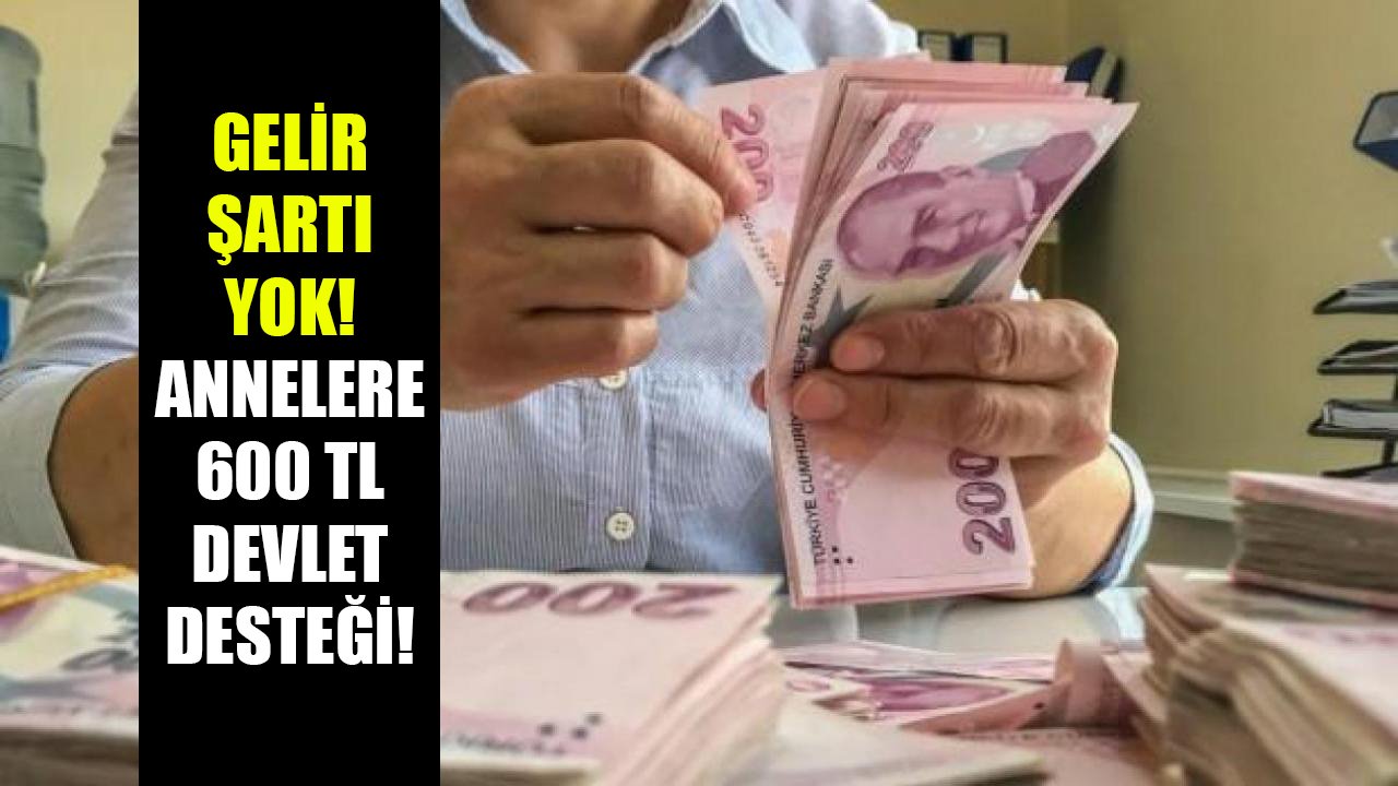 Gelir şartı yok, her başvuran alıyor! Devletten çocuklu kadınlara 600 TL destek!