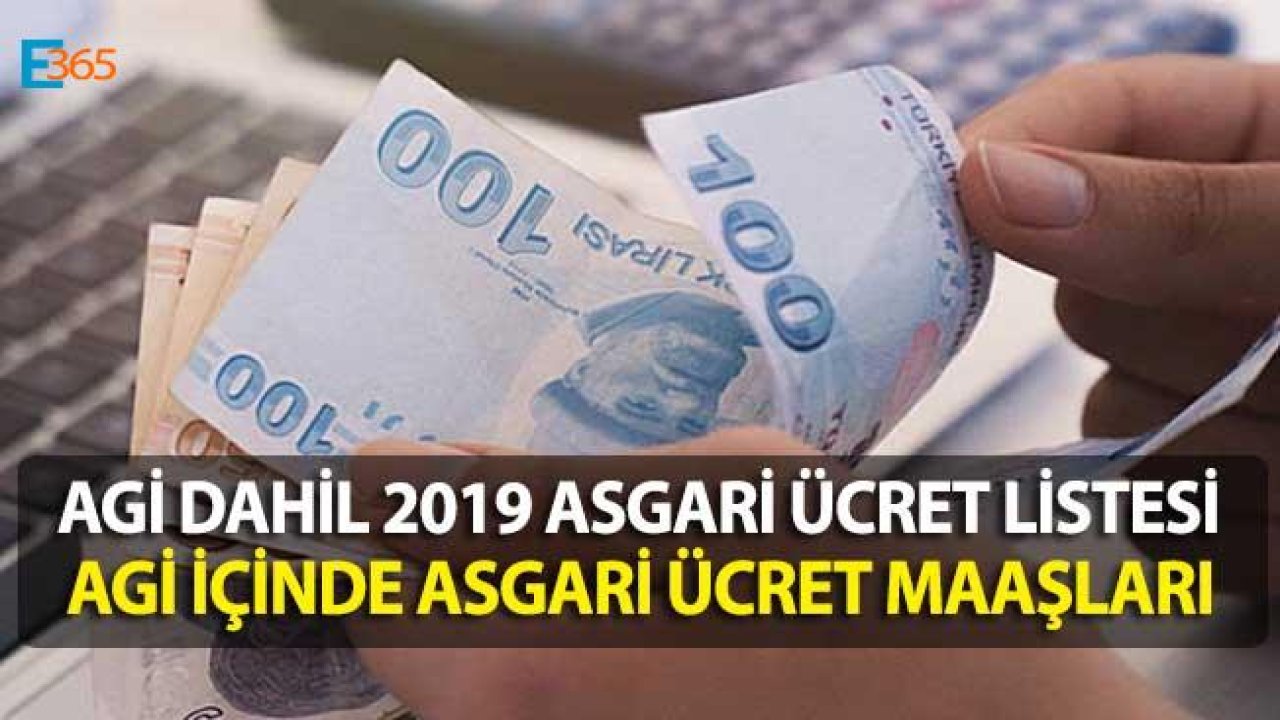 Asgari Ücretin İçinde AGİ Var Mı 2019, Asgari Ücret AGİ İçinde Kaç Para?