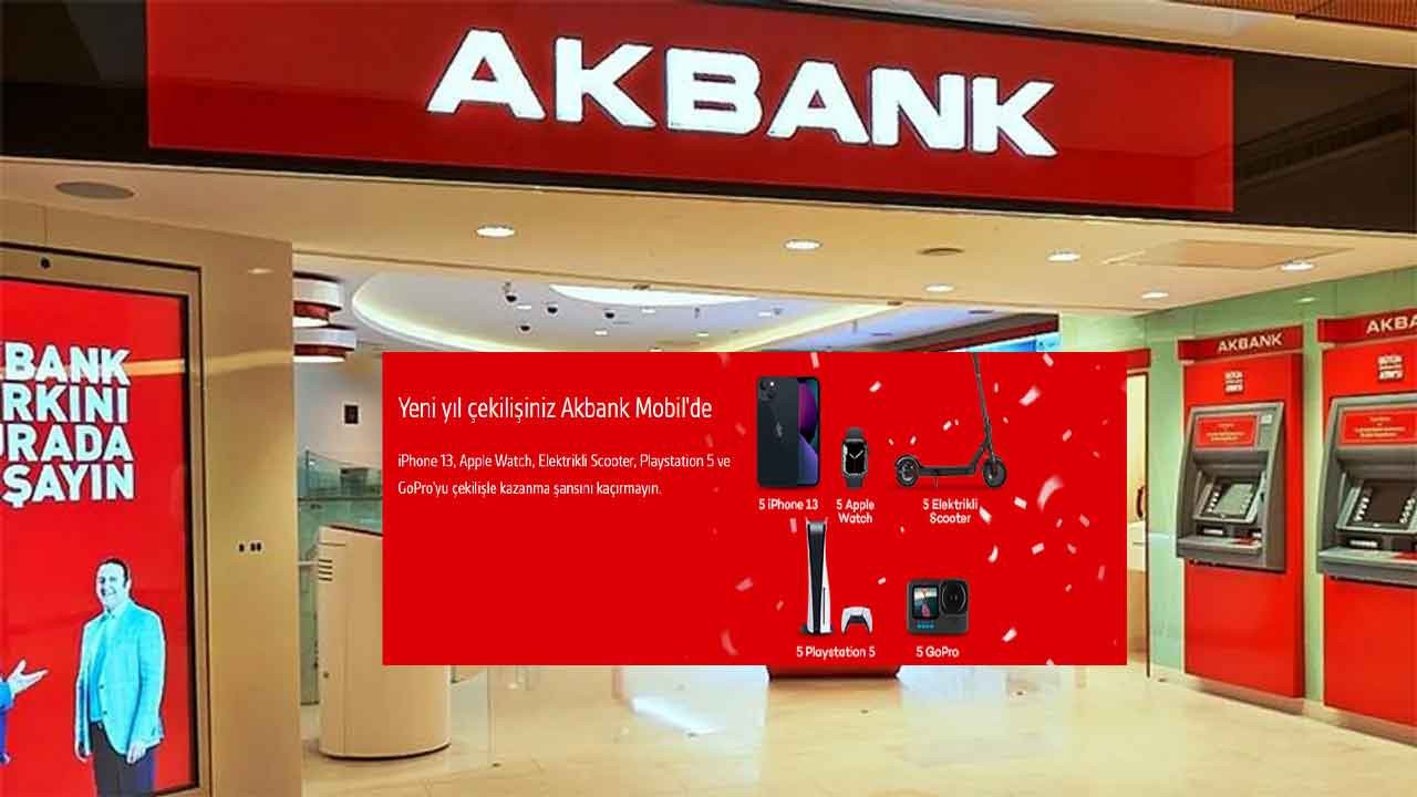 Yeni yıl hediyeniz Akbank'tan! Hediye yağmuru başladı Akbank yılbaşı çekilişi ile bedava iPhone 13 hediye edecek