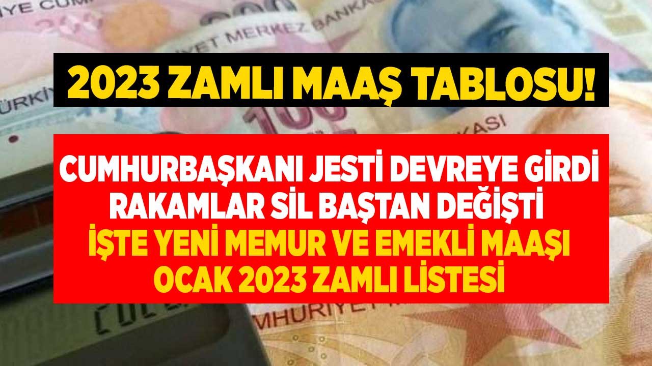 Cumhurbaşkanı jesti devreye girdi rakamlar değişti emekli ve memur maaş zammı için hesaplar sil baştan yapıldı