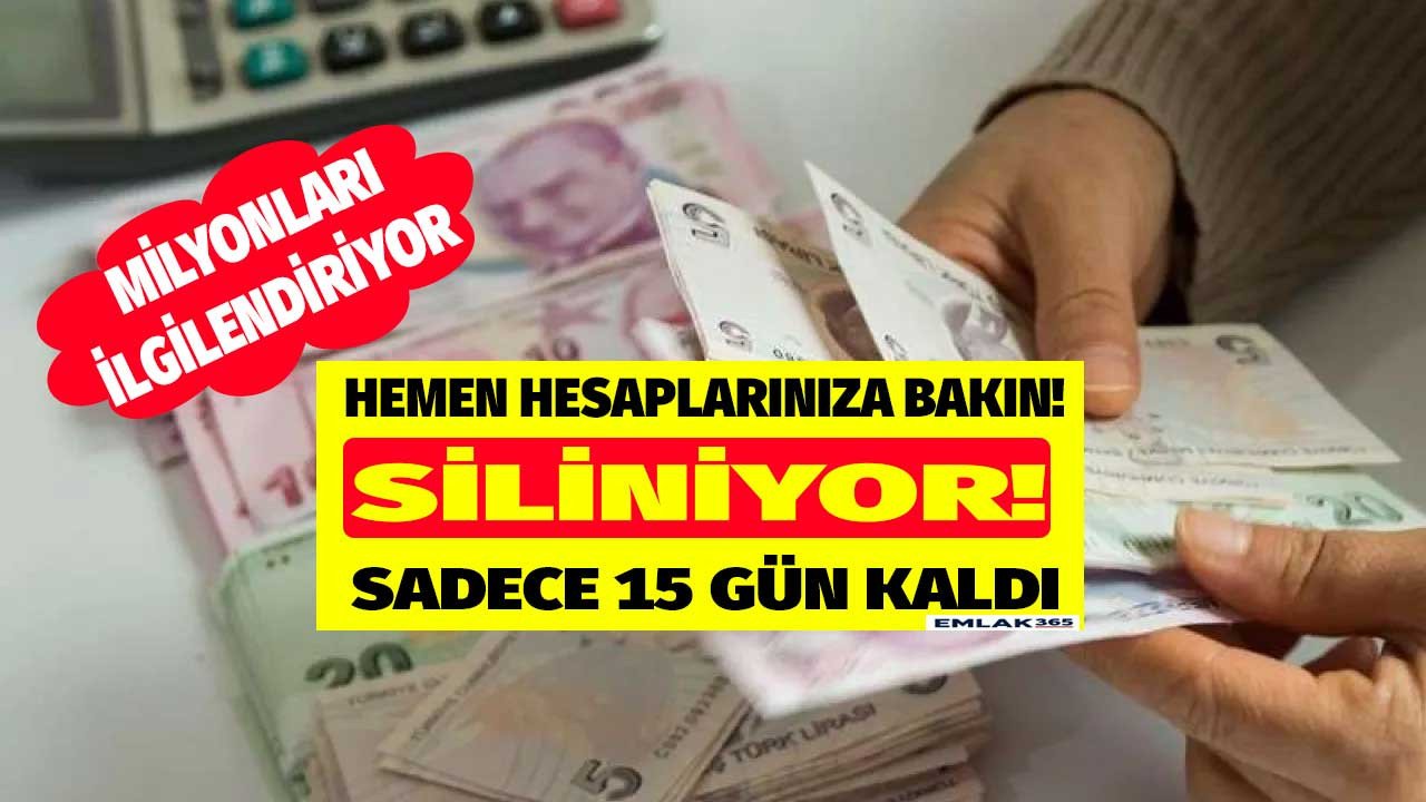 14 gününüz kaldı! Hemen hesabınızı kontrol edin milyonlarca vatandaşı ilgilendiren uyarı geldi siliniyor