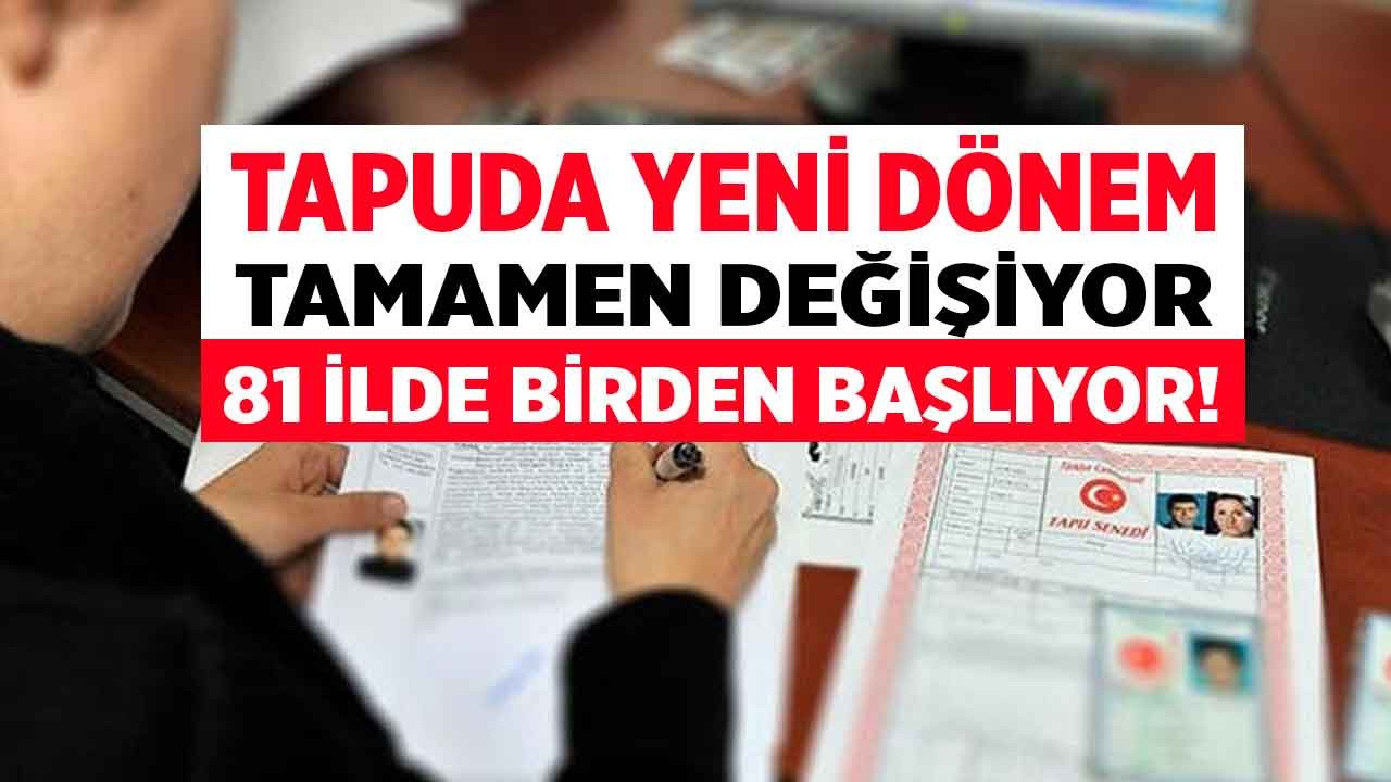 2 haftası kaldı! 81 ilde noterden tapu ev satışı işlemi için geri sayım başladı yeni dönem o tarihte başlıyor