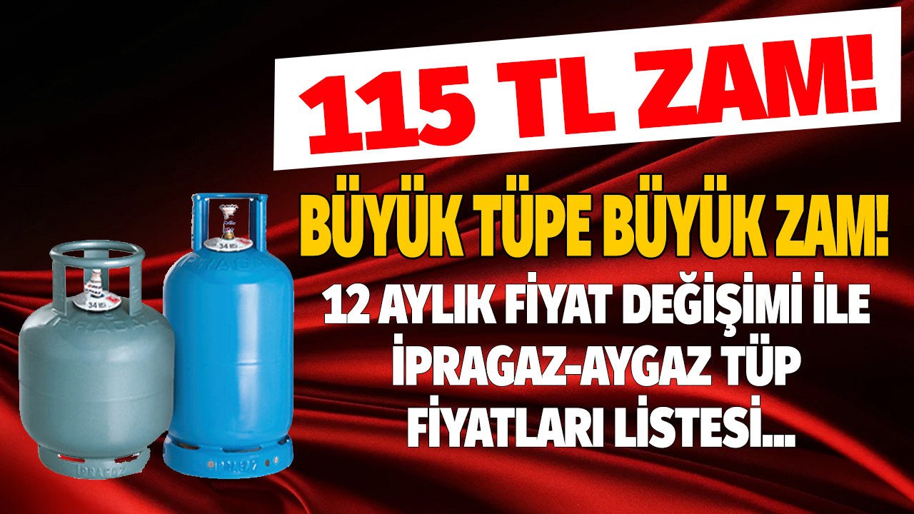 Nereden nereye tüp fiyatları 12 ayda zam rekoru kırdı büyük tüpe 115 liralık dev zam cepleri yaktı