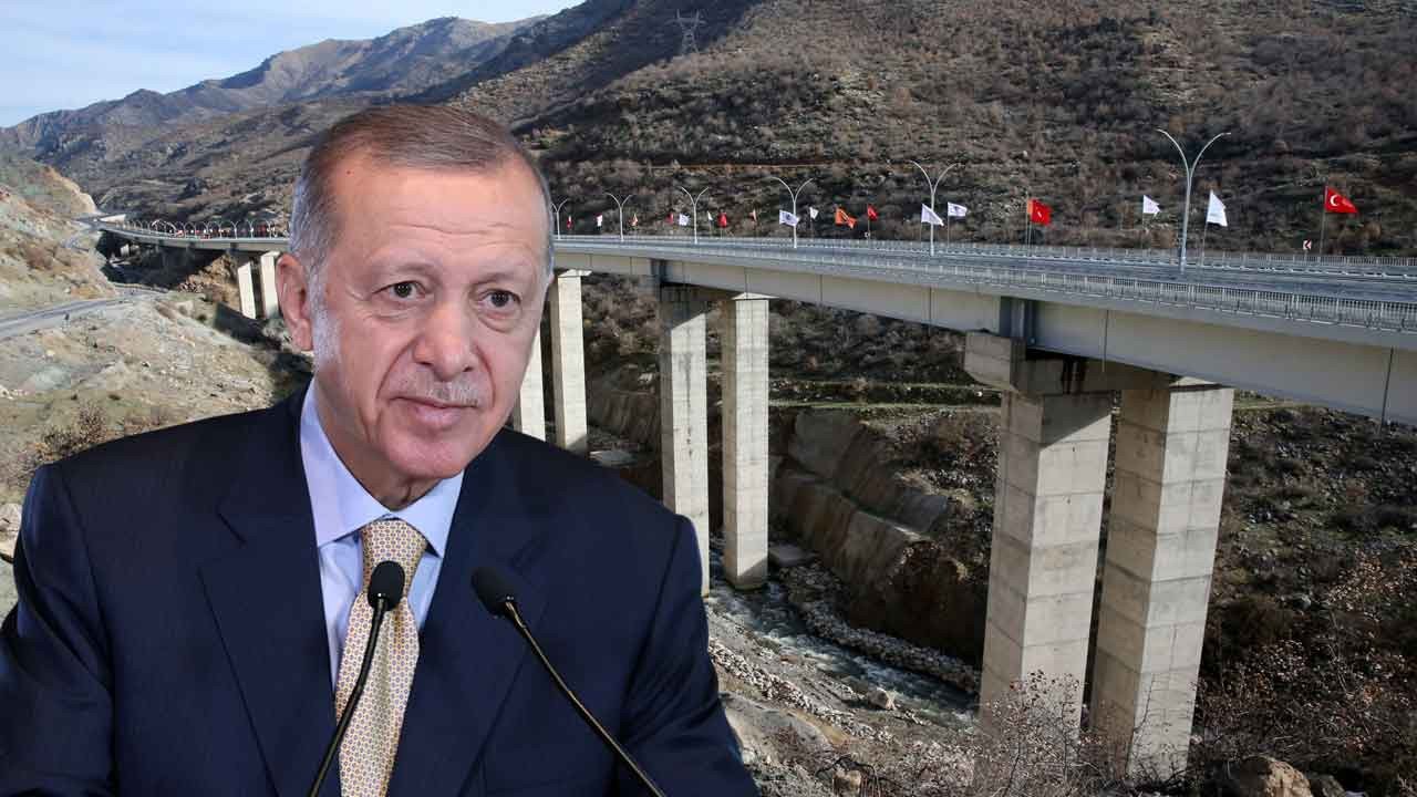 Bitlis Çayı Viyadüğü Cumhurbaşkanı Erdoğan tarafından açıldı