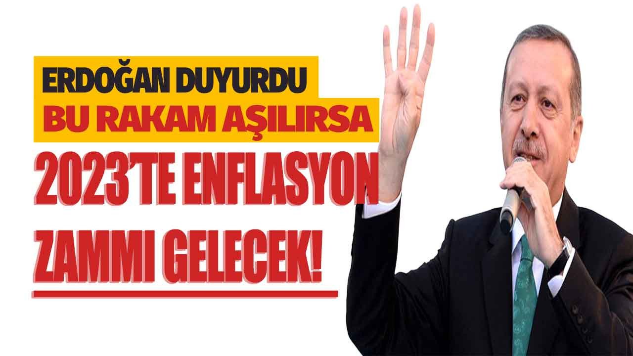 Erdoğan duyurdu 2023 yılında enflasyon bu oranı aşarsa asgari ücrete Temmuz ayında ara zam gelecek!