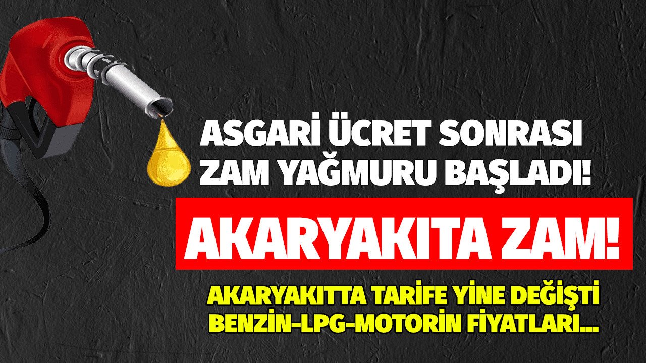 Bir zam haberi de akaryakıt fiyatlarına verildi gece yarısı tarife yine değişti! Güncel BP Opet Shell PO benzin motorin LGP otogaz fiyat listesi