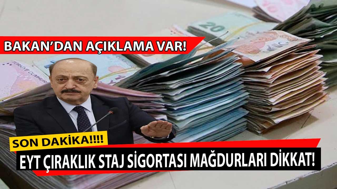 Son Dakika EYT gelişmesi! Staj sigortası başlangıç sayılacak mı sorusuna bizzat Bakan Bilgin yanıt verdi