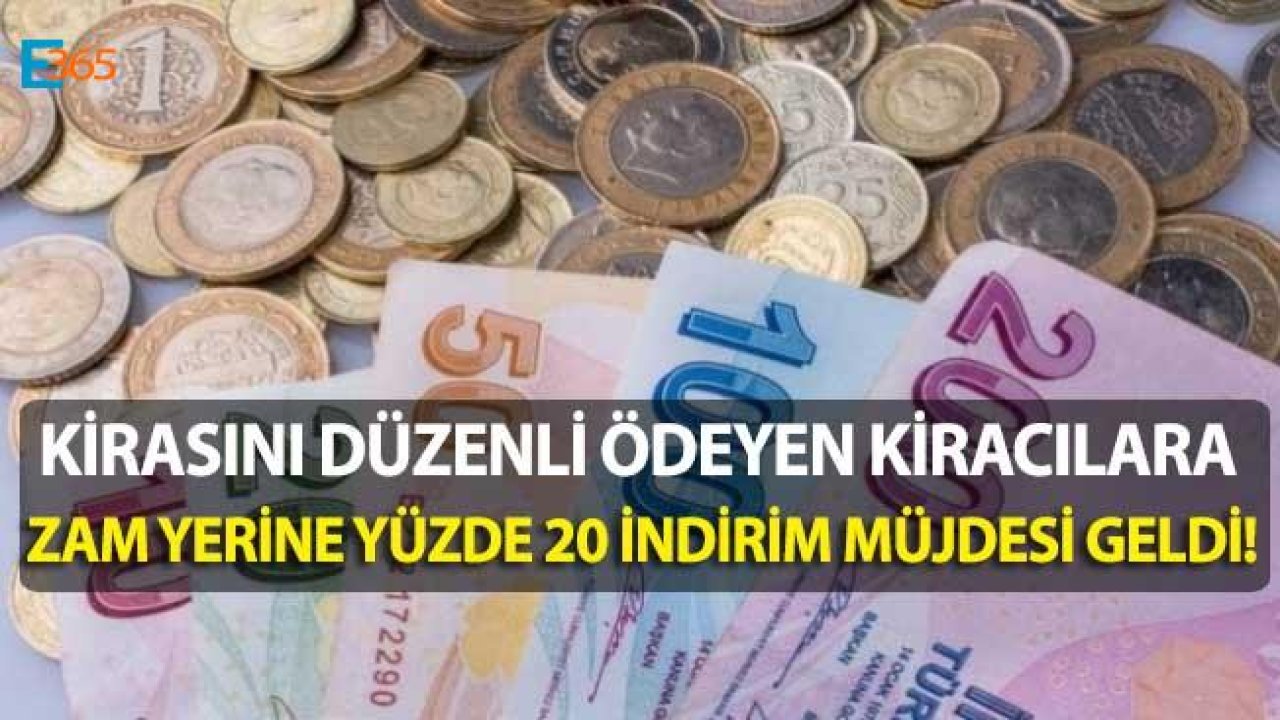 Kirasını Düzenli Ödeyen Kiracılara Yüzde 20 İndirim!