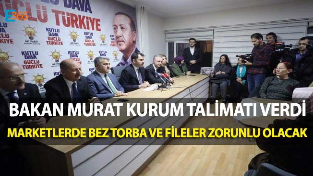 Bakan Kurum Talimatı Verdi! Marketlerde Bez Torbalar ve Fileler Zorunlu Olacak