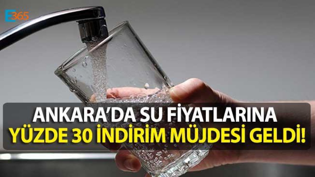 Su Fiyatlarına Yüzde 30 İndirim Müjdesi Geldi!