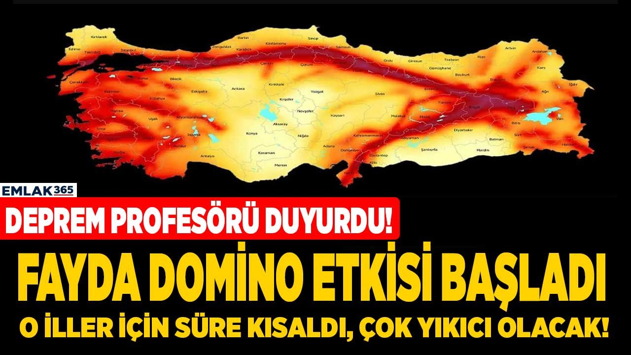 Deprem Profesörü yürekleri ağızlara getirdi! Domino etkisi başladı o iller için süre kısaldı çok yıkıcı olacak