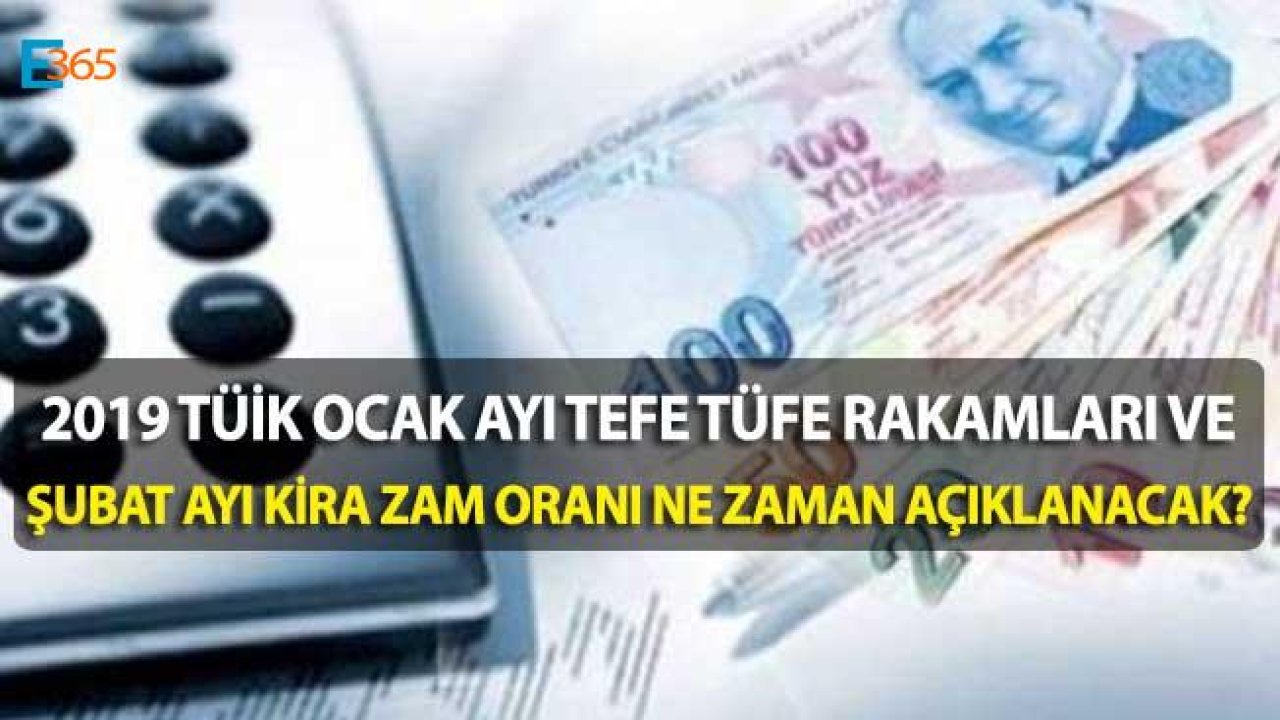 TÜİK TEFE TÜFE Ocak 2019 Rakamları ve Şubat Ayı Kira Artış Oranı Ne Zaman Açıklanacak?