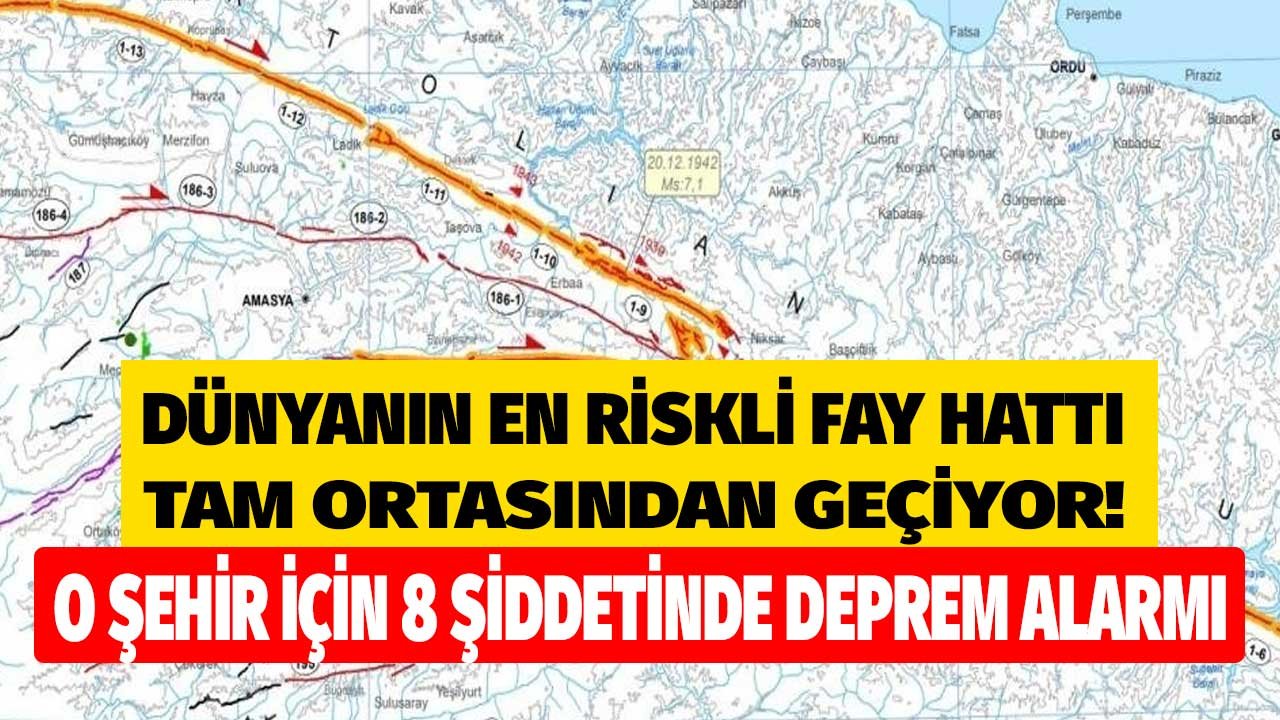 O şehir için 8 şiddetinde deprem alarmı verildi! Dünyanın en riskli fayı tam ortasından geçiyor