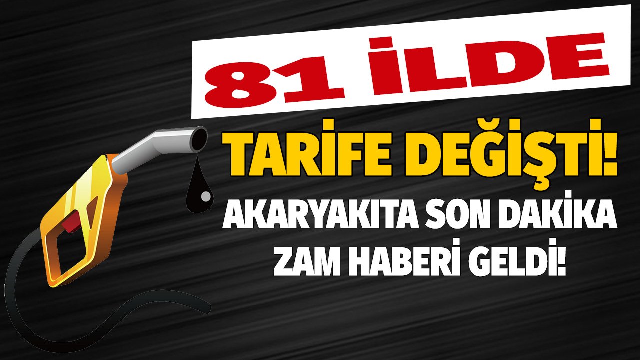 Araç sahipleri motorine zam haberi verildi! Akaryakıt fiyatları o saatte 81 ilde değişiyor