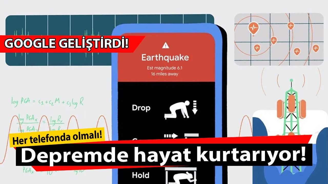 Google'dan depremde hayat kurtaran uygulama! Depremi önceden haber veriyor