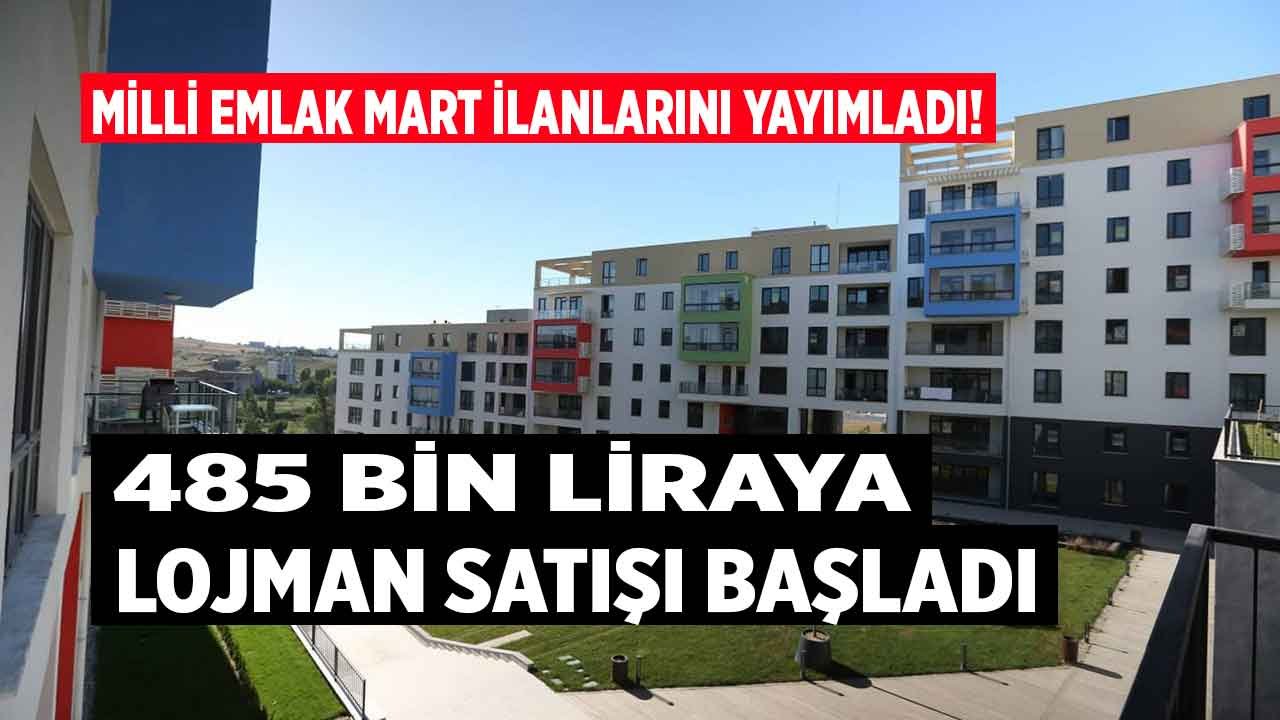 Milli Emlak Mart ayı lojman satış ilanları yayımlandı! 485 bin liraya kamu konutu satılıyor