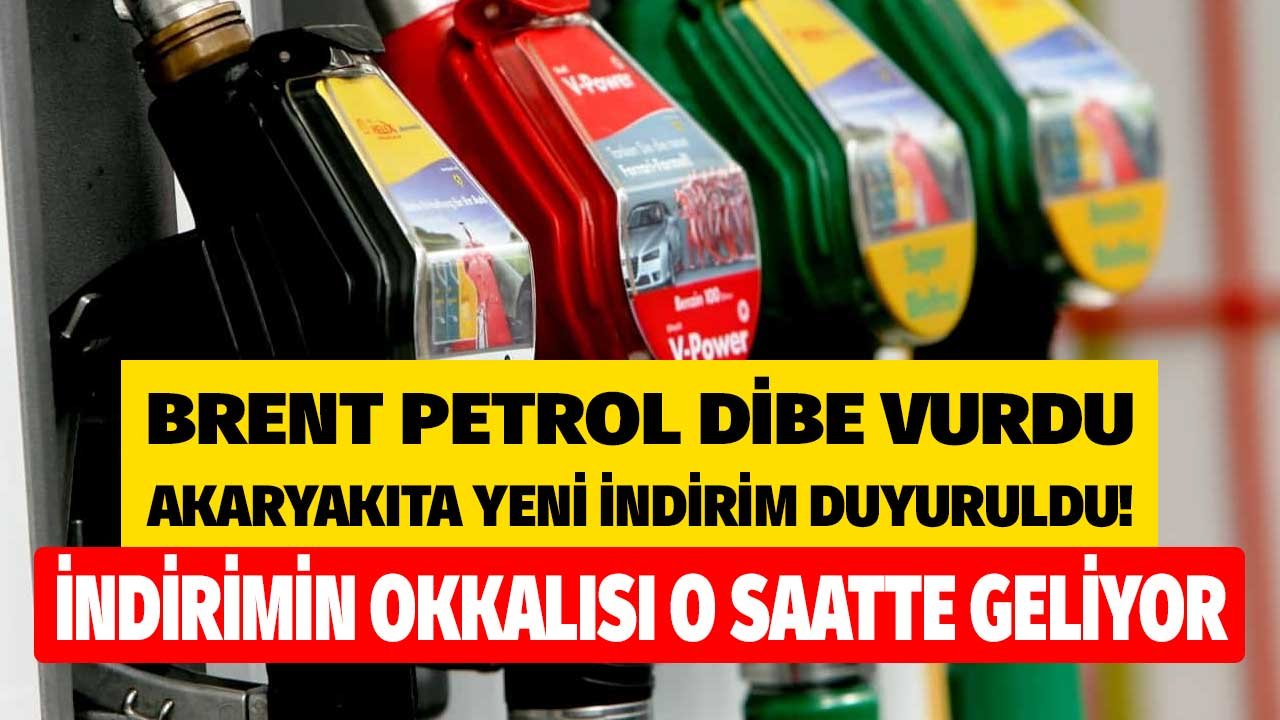 Motorinin litre fiyatına 1.34 liralık indirim açıklandı