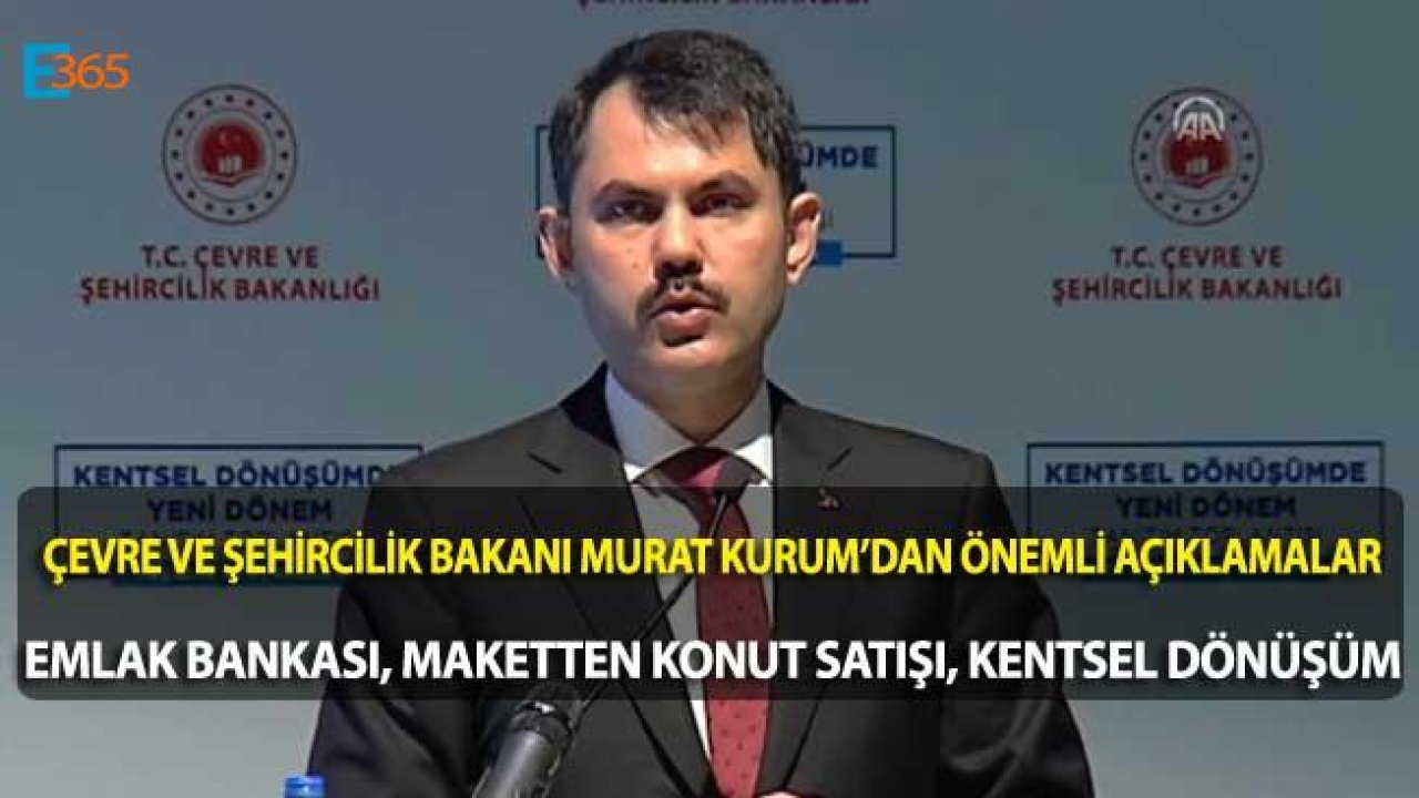 Çevre ve Şehircilik Bakanı Murat Kurum Kentsel Dönüşümde Yeni Dönemi Tanıttı!