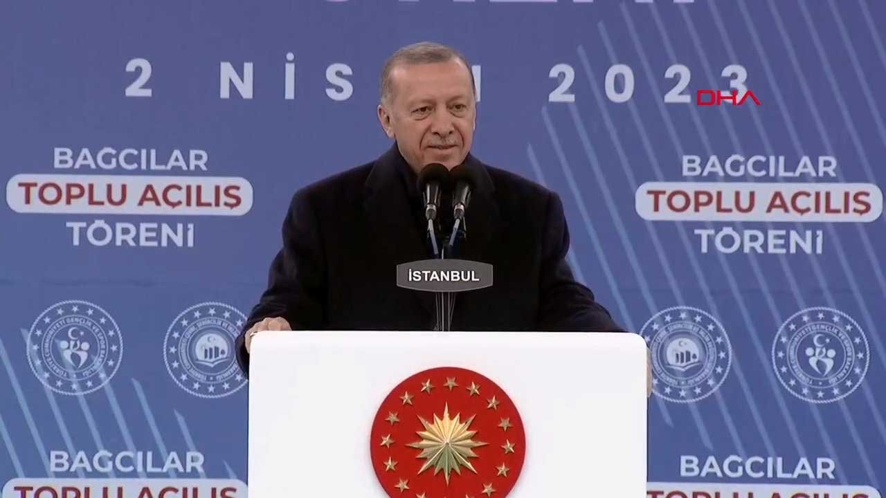 Cumhurbaşkanı Erdoğan Bağcılar'da toplu açılış töreni gerçekleştirdi