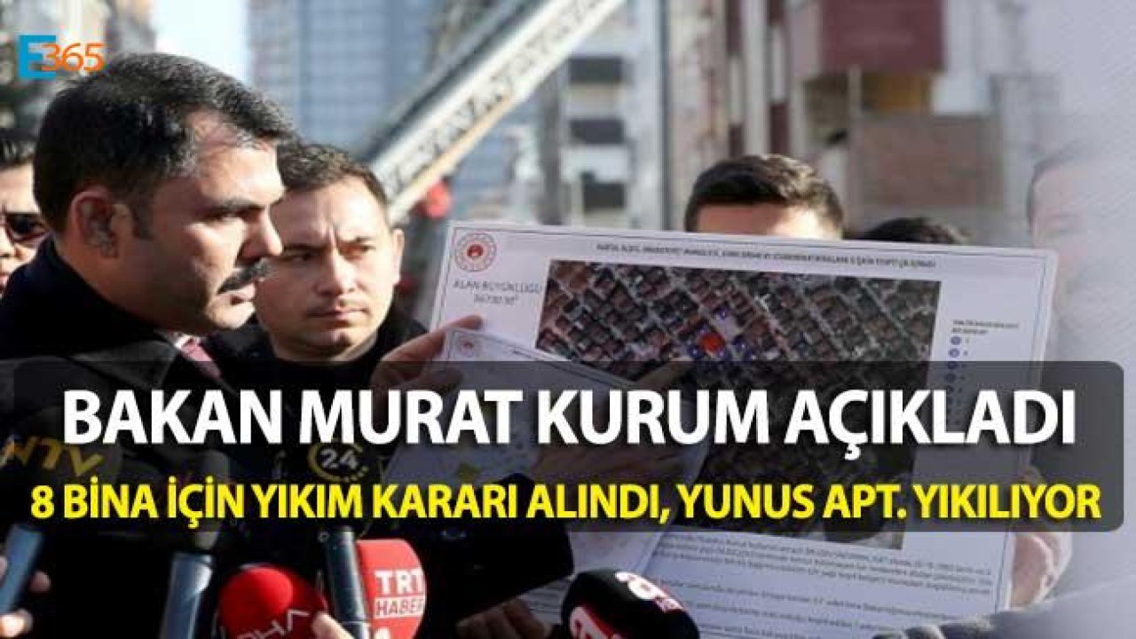 Maltepe'de Çöken Binanın Komşusu Yunus Apartmanı Yıkılıyor, 8 Bina İçin Yıkım Kararı Çıktı