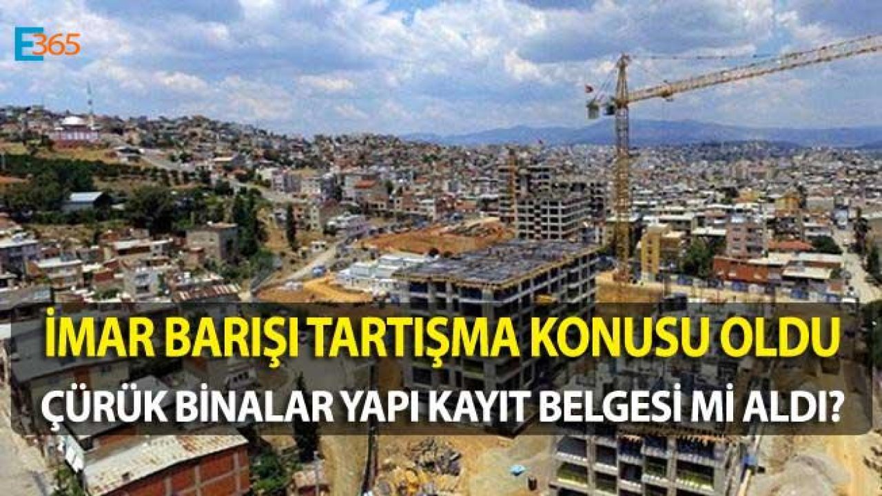 Kritik İmar Barışı Uyarısı "İstanbul'da Ki Binaların Yüzde 75'i Yıkılır"