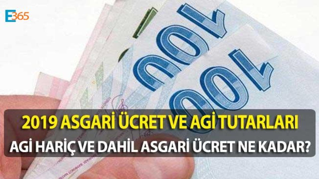 Asgari Ücret Ne Kadar AGİ Hariç 2019 (2019 Asgari Ücret AGİ Hariç)