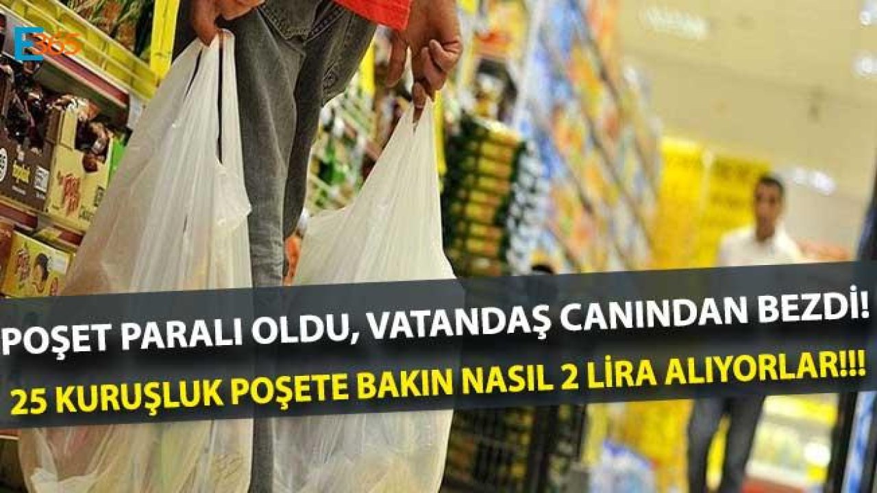 Marketlerde Poşet Parası Ödeyenlere Önemli Uyarı Geldi! 25 Kuruşluk Poşete 2 Lira Ödemeyin