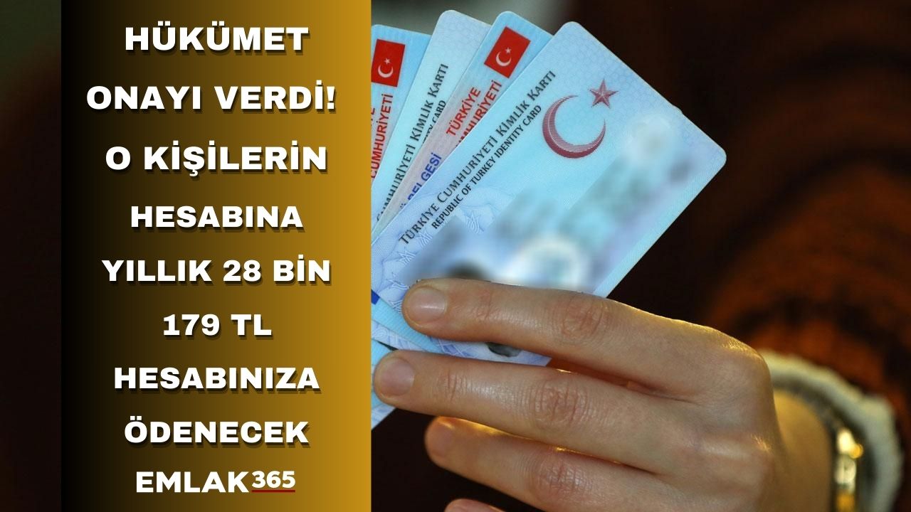 Hükümet onayı verdi kimlik kartı yeterli olacak! Yıllık 28 bin 179 TL hesabınıza ödenecek