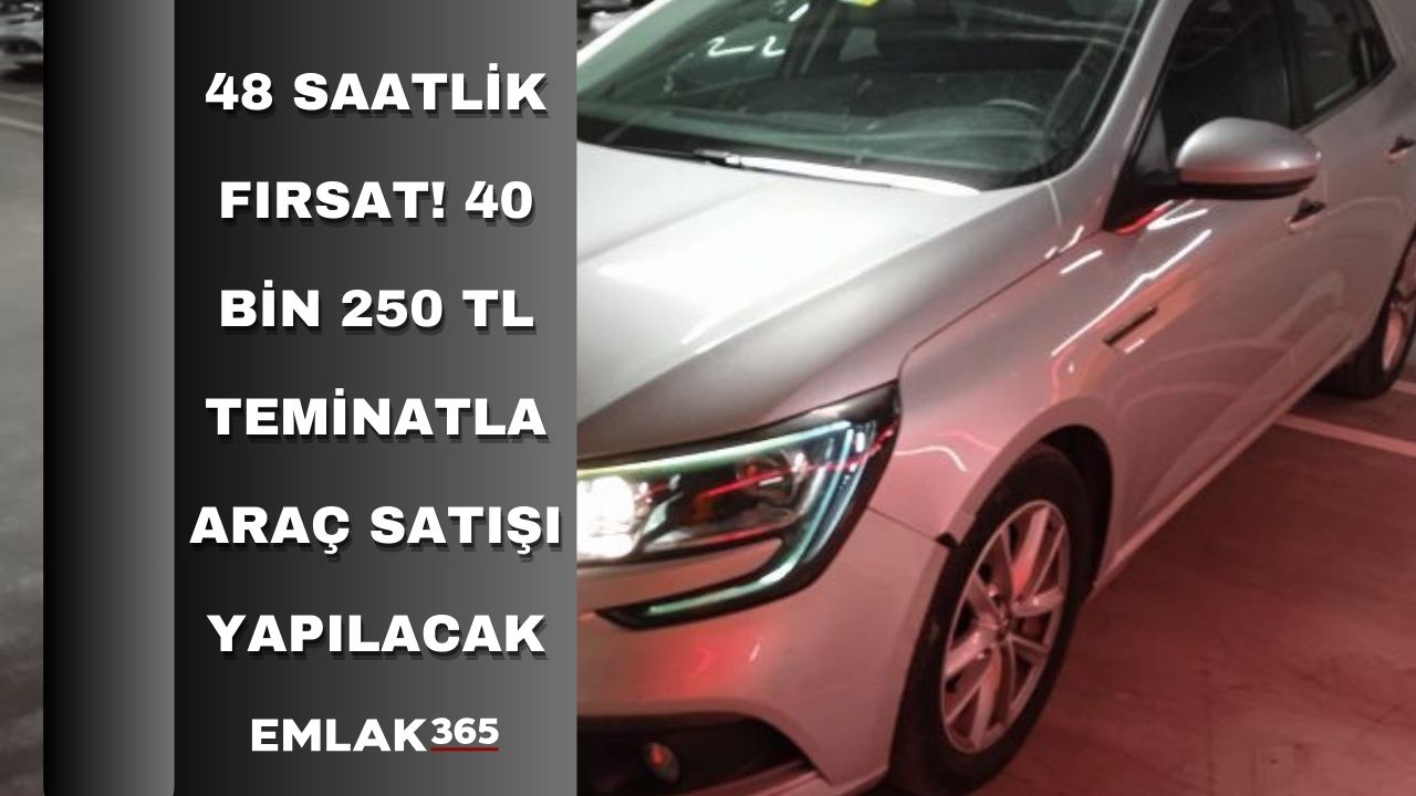 Vakıfbank 48 saatlik fırsatı duyurdu! 40 bin 250 TL teminatla araç satışı yapılacak hemen başvurun