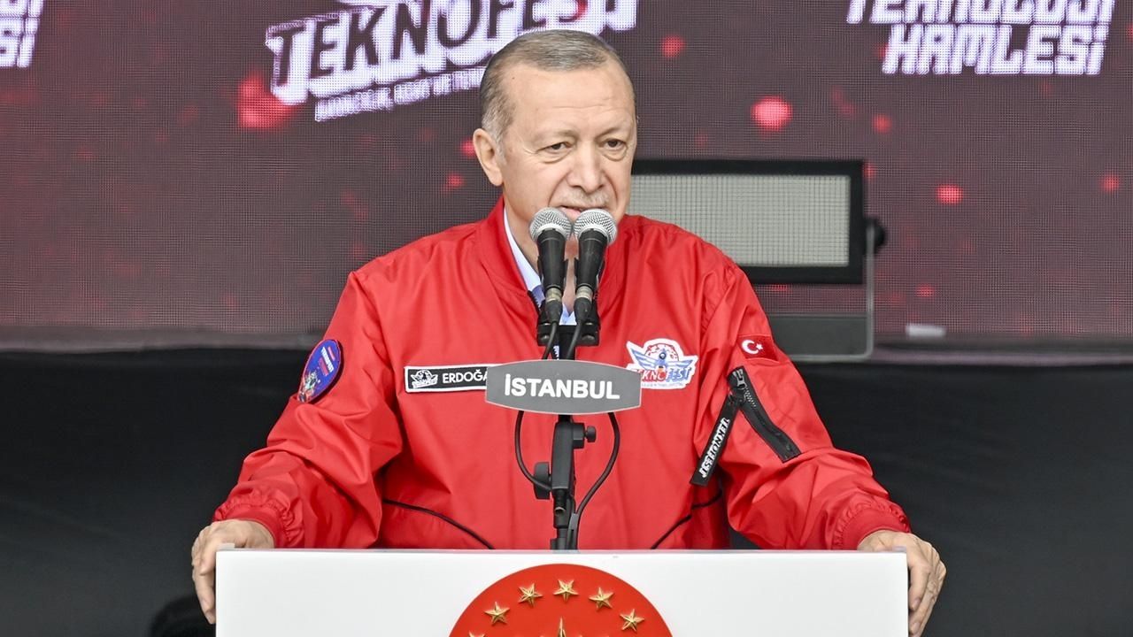 Cumhurbaşkanı Erdoğan'dan Teknofest'te yerel seçim mesajı!