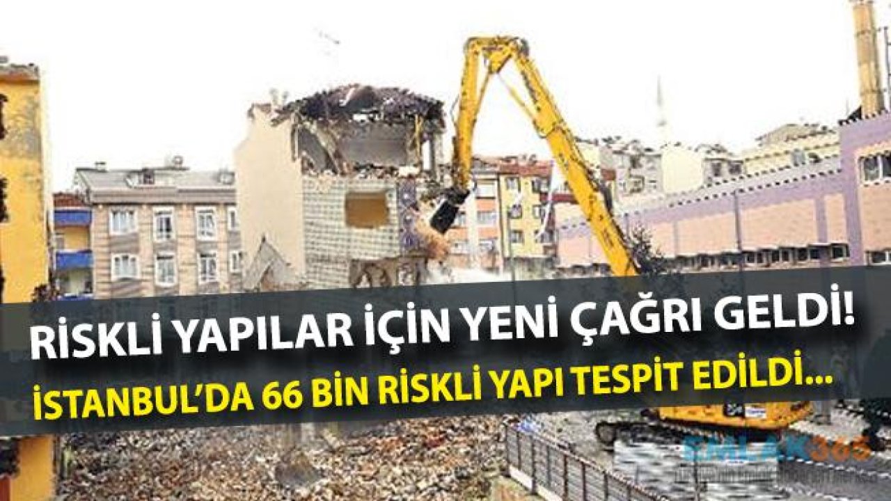 İstanbul'da 66 Bin İçin Risk Tespiti Yapıldı!