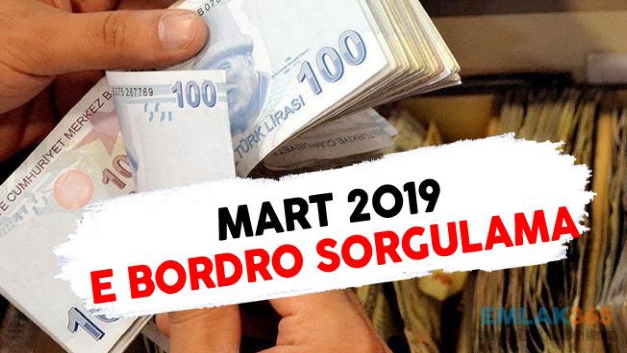 Mart 2019 Dönemi Zamlı Memur Maaşları E Bordro Sorgulama