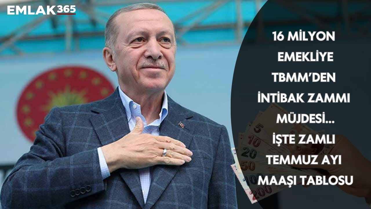 Emeklilere intibak zammı SON DAKİKA! TBMM'den emekliye intibak müjdesi işte zamlı maaş tablosu 2024